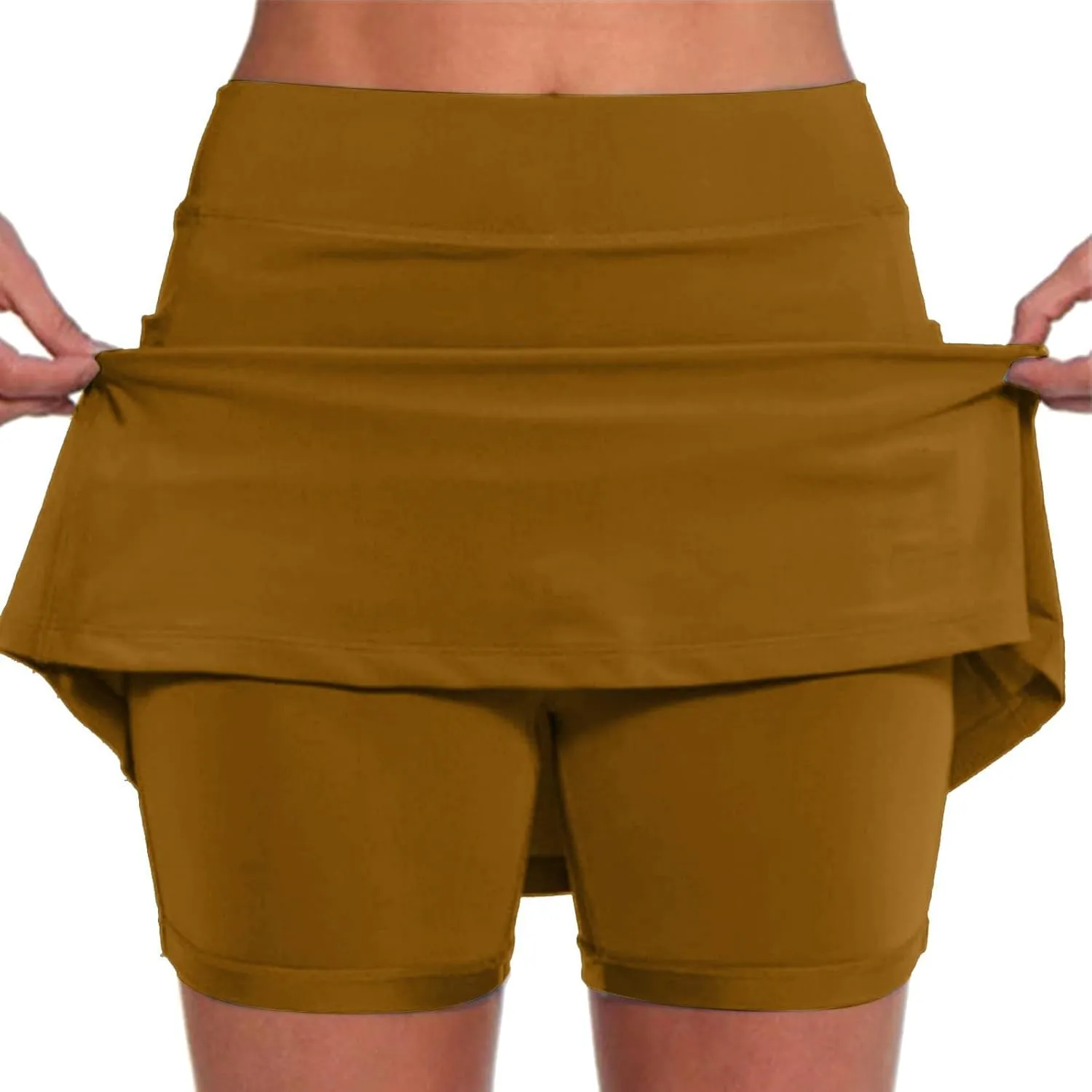 Skorts for Women with Pockets Casual Summer High Waist Tummy Control Women's Yoga Shorts Athletic Tennis Mini Skirts