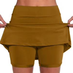 Skorts for Women with Pockets Casual Summer High Waist Tummy Control Women's Yoga Shorts Athletic Tennis Mini Skirts