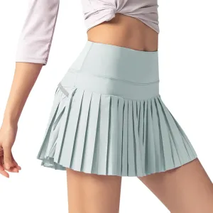 Sports Tennis Skirts for Women Pleated Mini Skirt Solid Golf Running Skorts Dress High Rise Classy Cute Skirts Swing