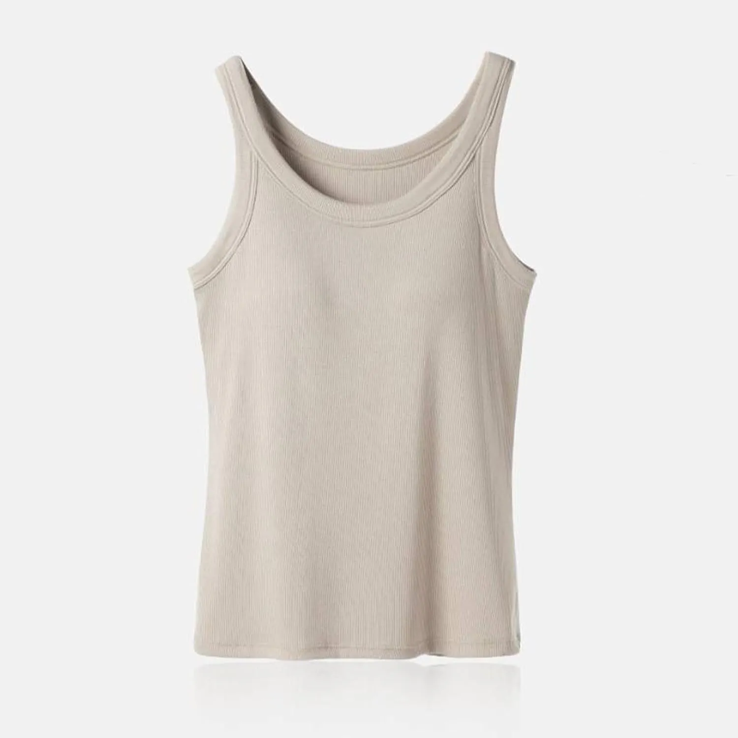 Tank Tops for Women 2025 Built in Bra Summer Lounge Shirts Loose Fit Workout Tank Tops Casual Camisole Top