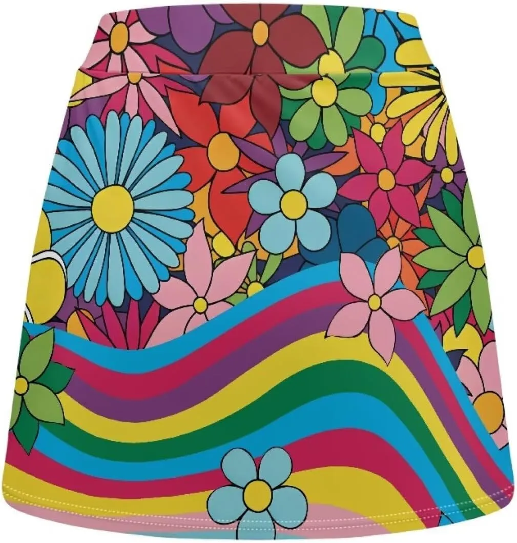 Tennis Skirt for Women High Waisted Athletic Golf Skorts with Inner Pockets Running Sports Skirts Size XS-3XL