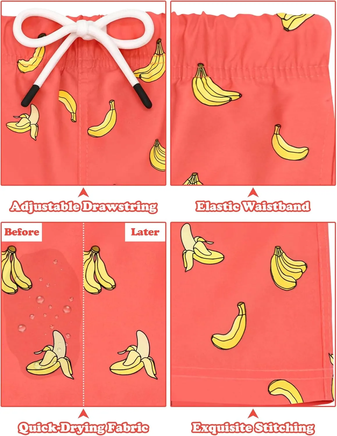 Toddler Swim Trunks Quick Dry Toddler Bathing Suits for Boys Swim Shorts Baby Swimsuit Boys Board Shorts Kids Swimwear