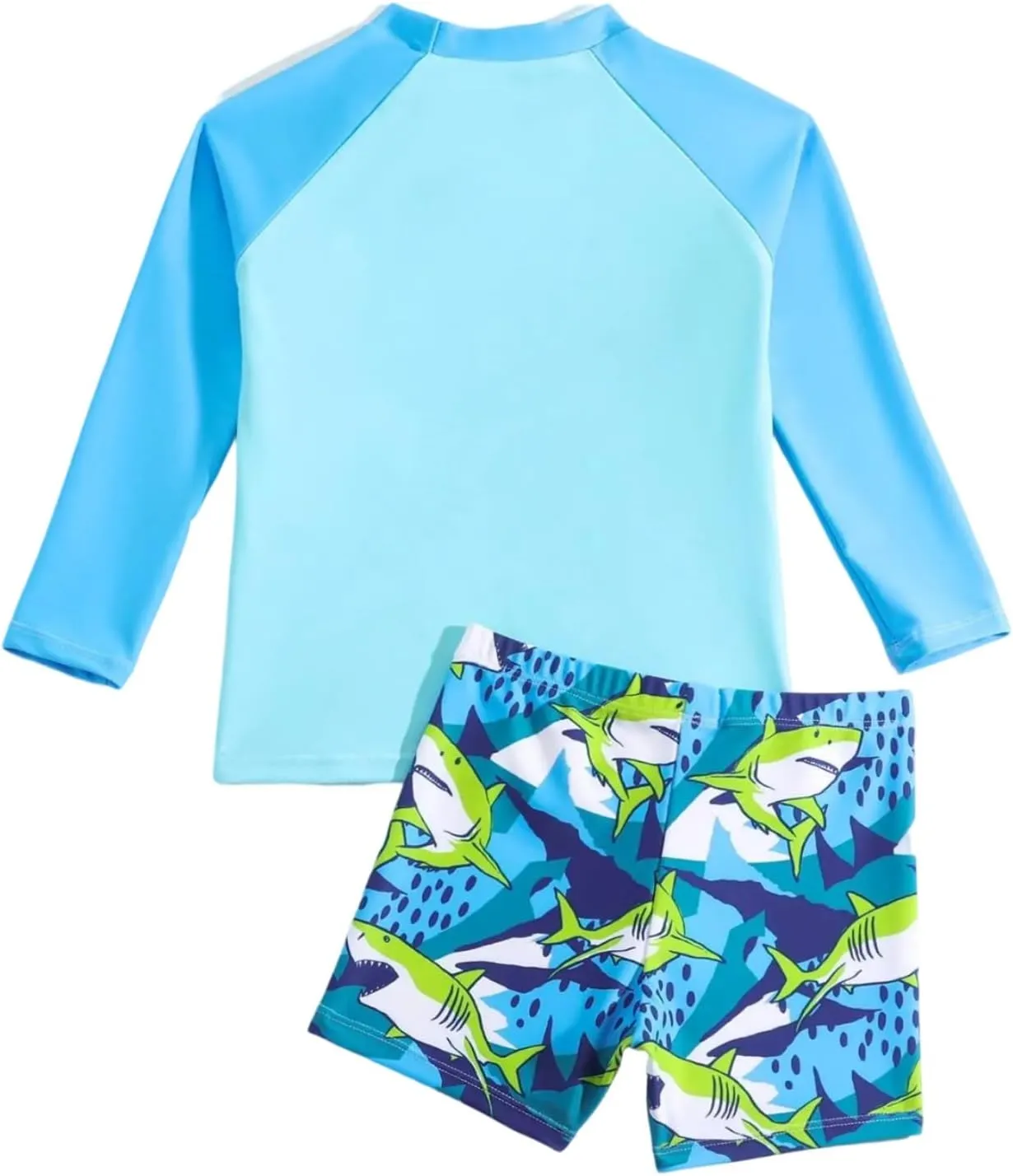 Toddler Swimsuit Boy 2-Piece Dinosaur Bathing Suit with Rash Guard Cute Toddler Boy Swimsuit Dinosaur