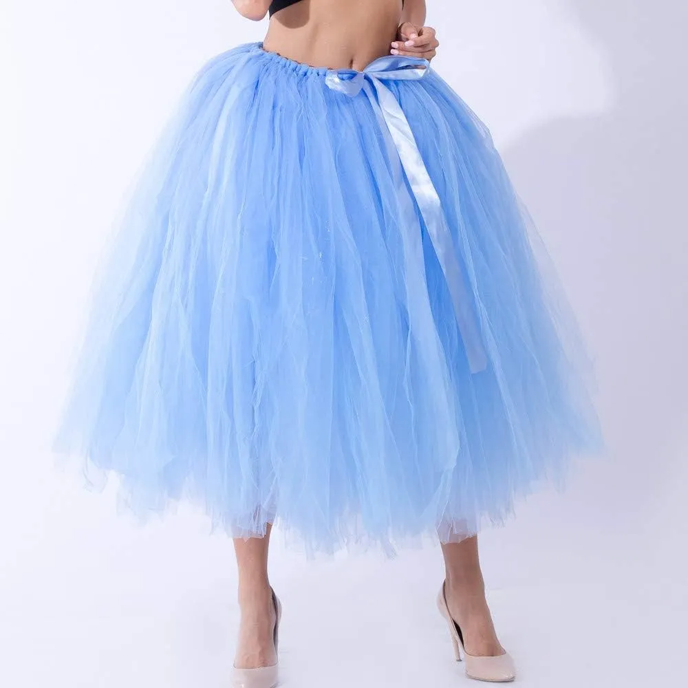 Tulle Skirt Women Women's Adult Classic Elastic 3 or 4 Layered Tulle Tutu Skirt Begoing Skirt Womens Tutu