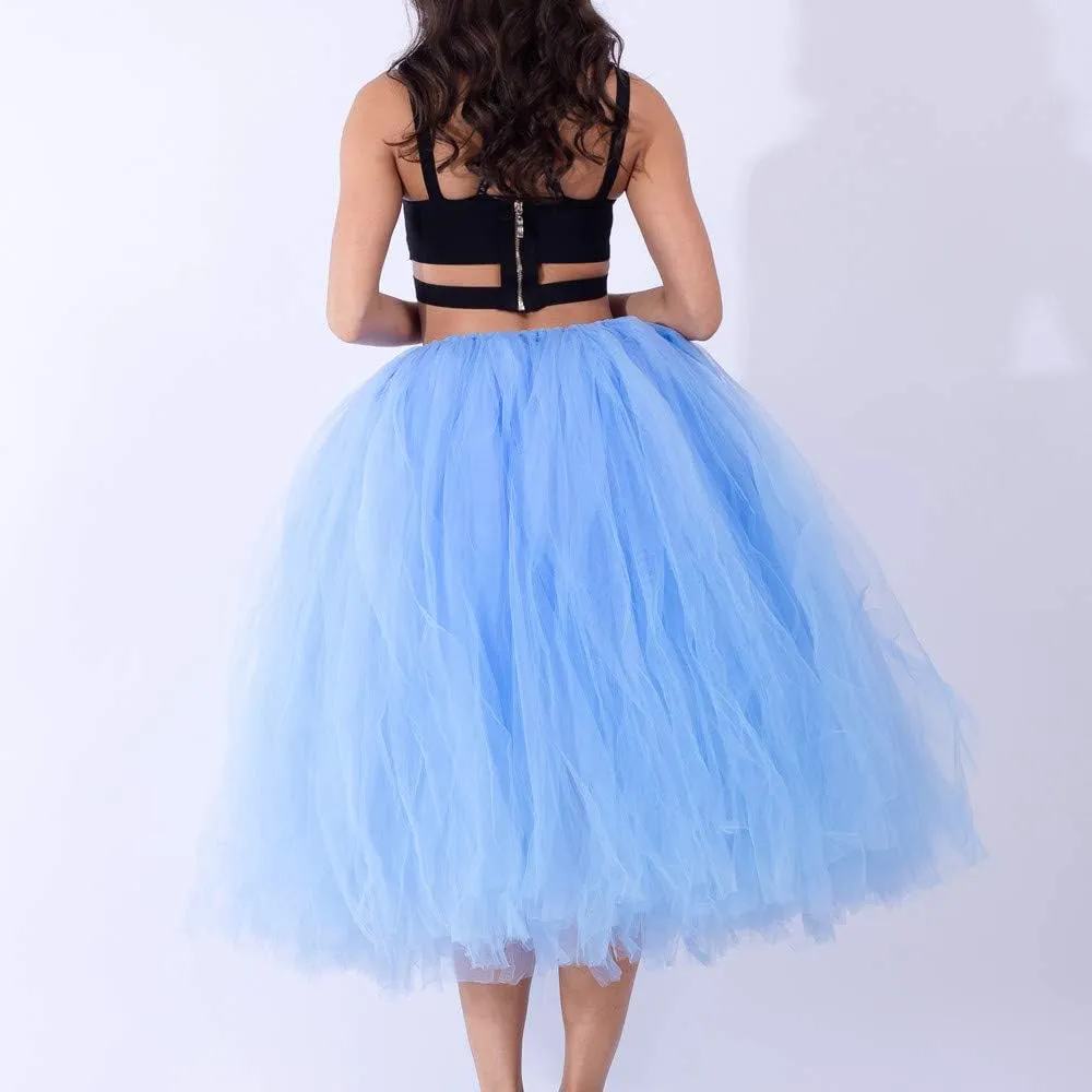 Tulle Skirt Women Women's Adult Classic Elastic 3 or 4 Layered Tulle Tutu Skirt Begoing Skirt Womens Tutu