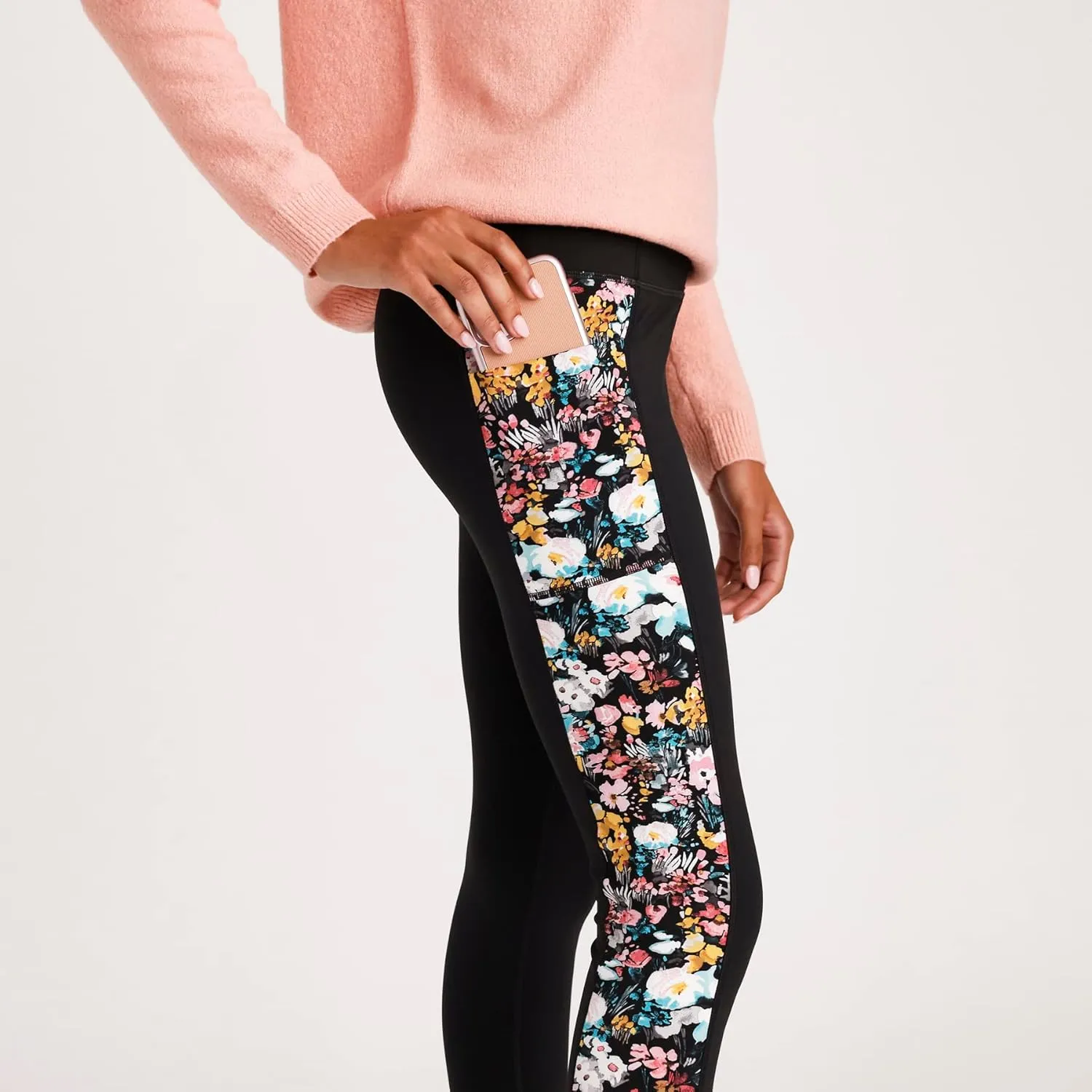 Vera Bradley Women's Active High-Waist Leggings with Side Pocket and 26" Inseam (Extended Size Range)