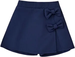 WDIRARA Toddler Girl's Elastic Waist Bow Skorts Summer Cute Skirt Shorts