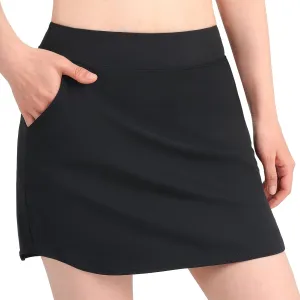 Weixinbuy Girls Tennis Skirts Athletic Skorts with Side Pockets Kids High Elastic Waisted Shorts for Running Golf