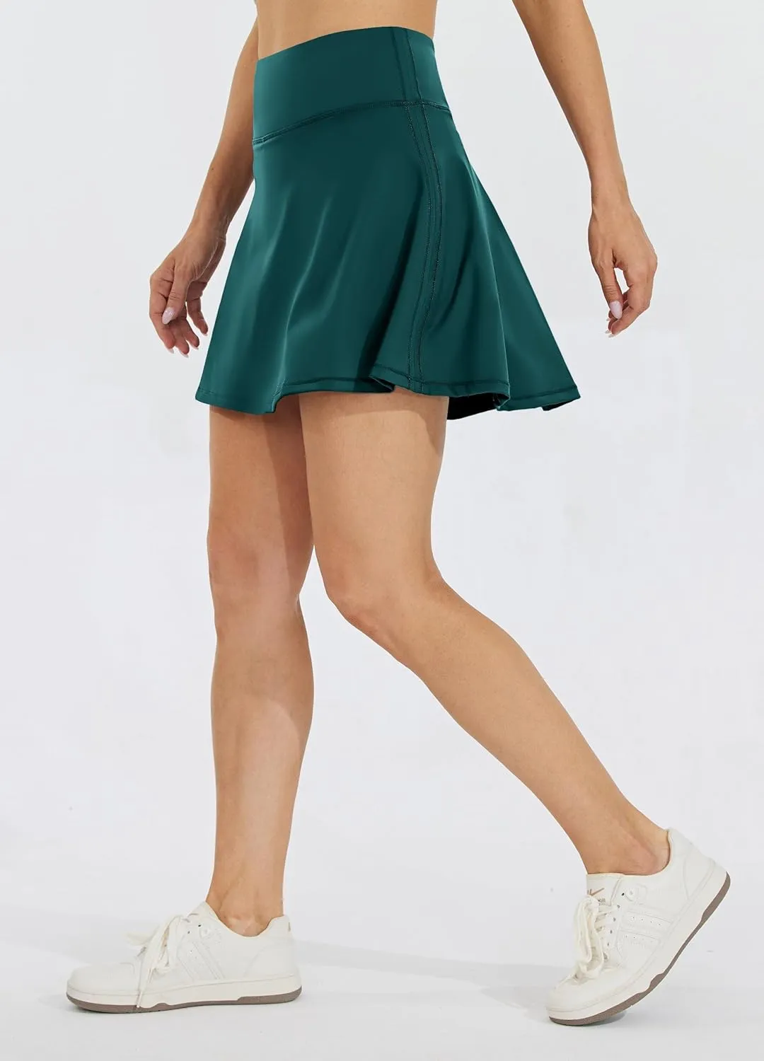 Willit Women's Tennis Skirts High Waisted Athletic Running Skorts Skirts with Shorts Pockets