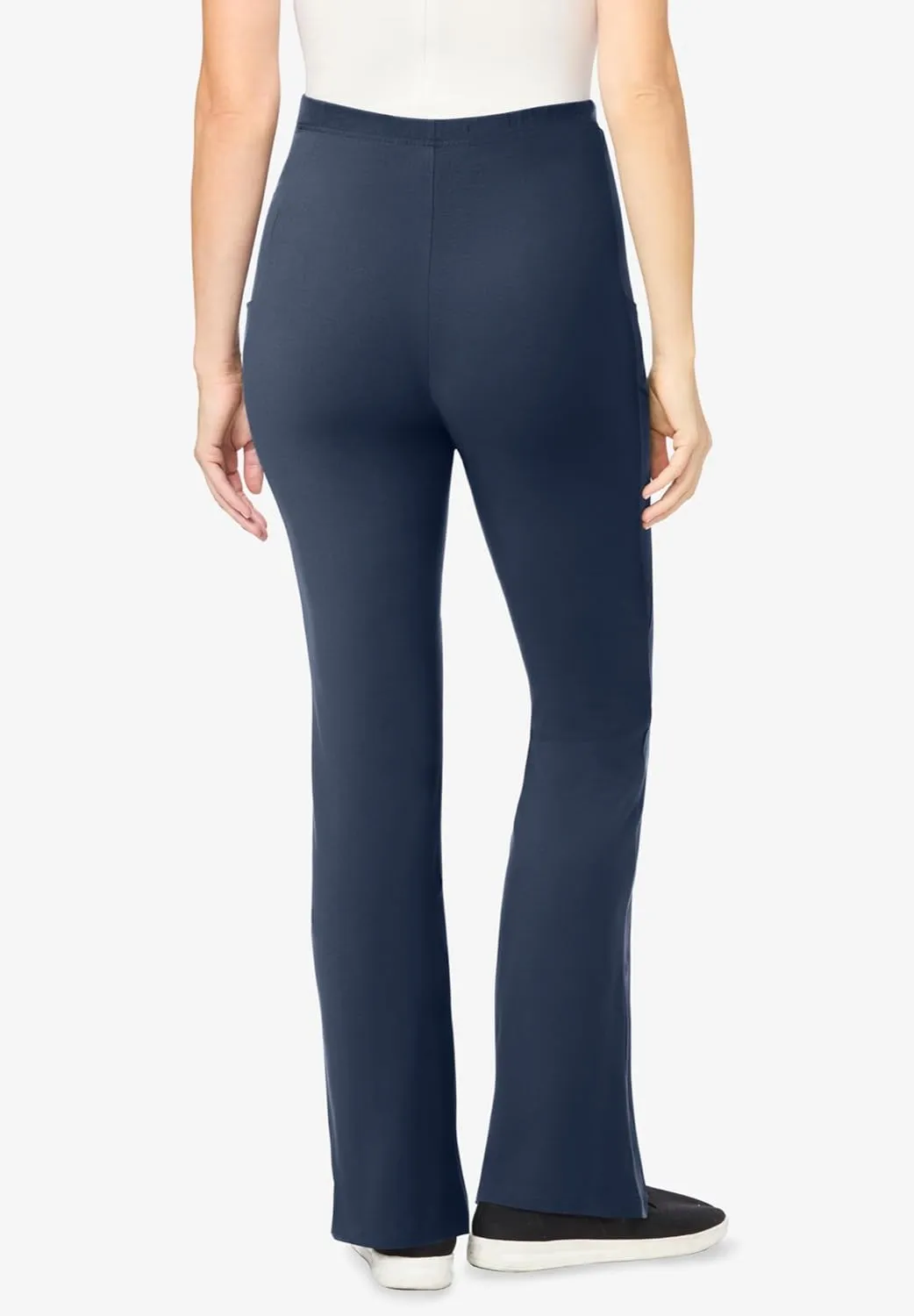 Woman Within Plus Size Petite Pocket Bootcut Legging