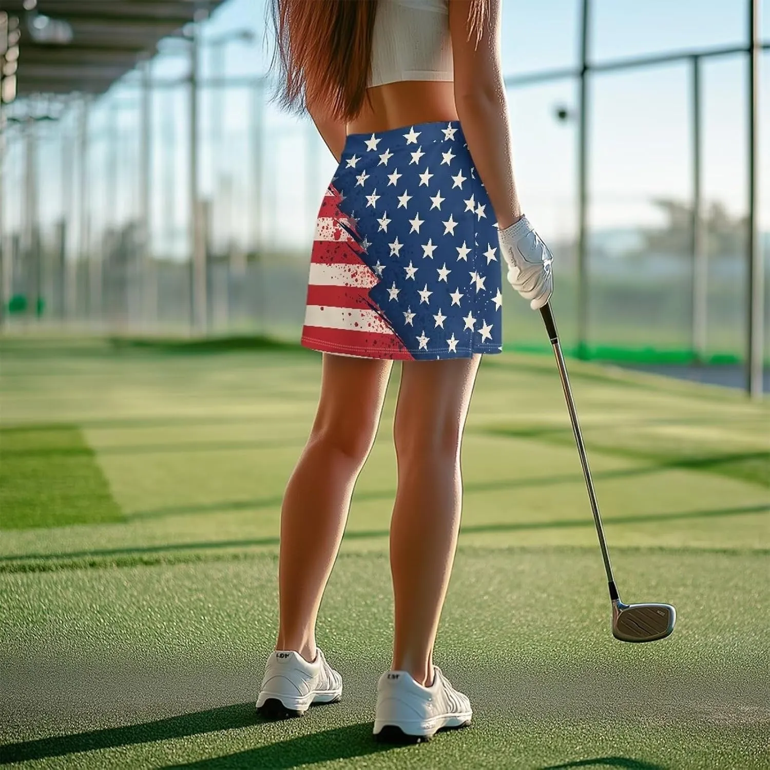 Women Golf Tennis Skirt with Inner Pocket High Waisted Athletic Skorts for Yoga Hiking Pickleball Size XS-3XL