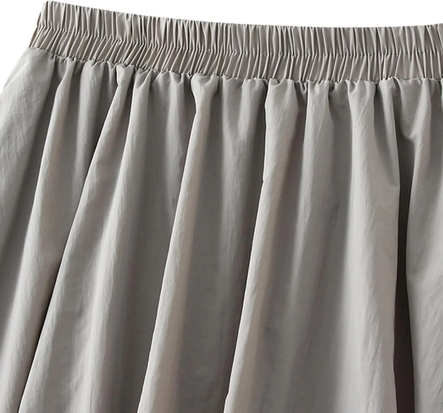 Women Lantern Skirt Midi Bubble Skirts Elastic High Waisted Long Skirts A Line 2025 Comfy Skirts Casual Party Outfit