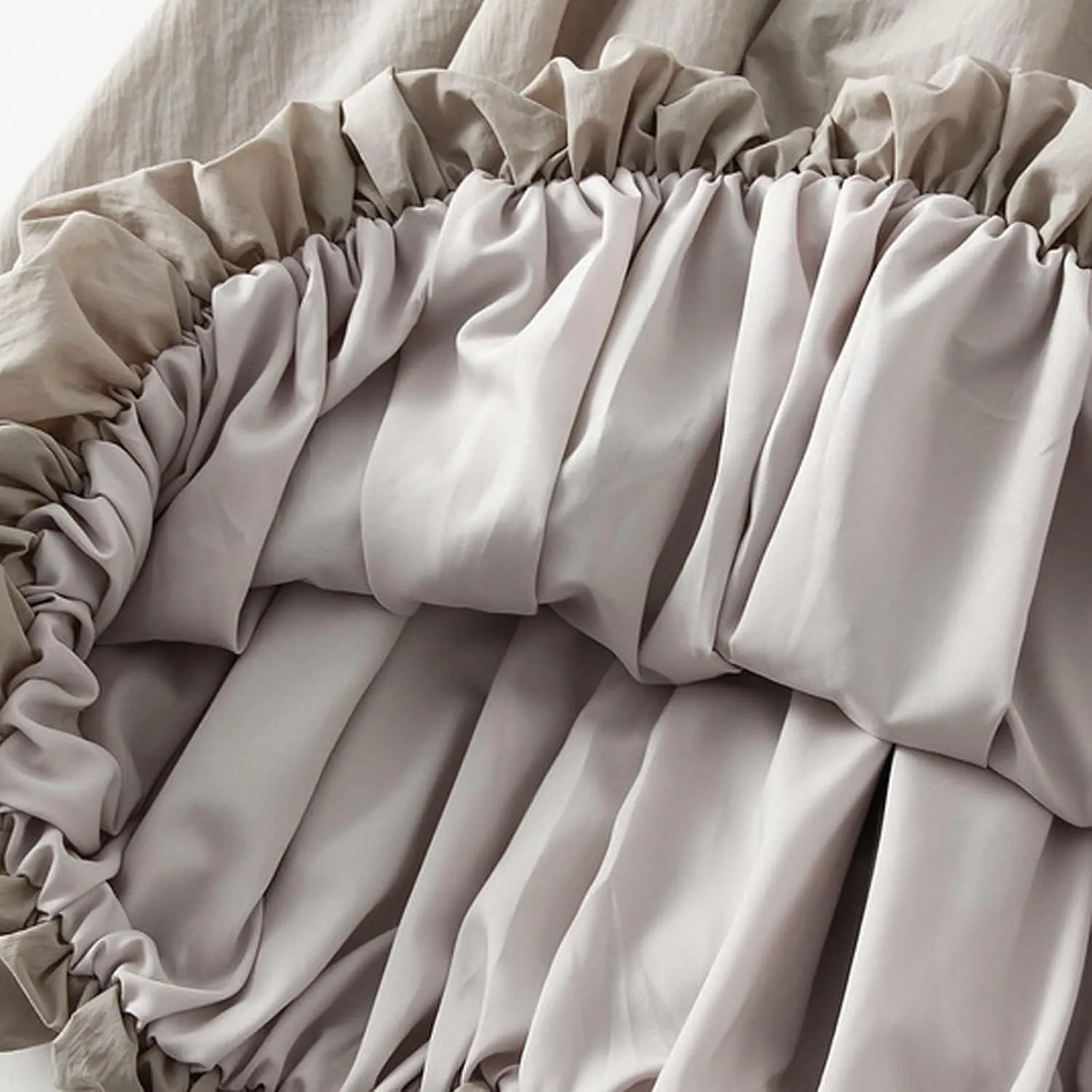 Women Lantern Skirt Midi Bubble Skirts Elastic High Waisted Long Skirts A Line 2025 Comfy Skirts Casual Party Outfit