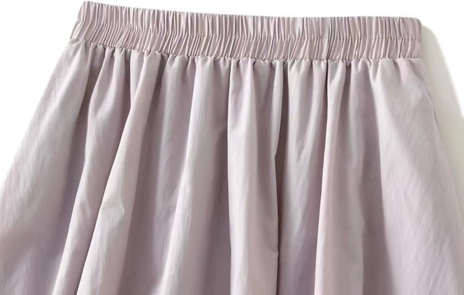 Women Y2K Bubble Long Skirt A Line Elastic Waist Pleated Balloon Solid Color Midi Dress Casual Loose Puffy Maxi Skirts