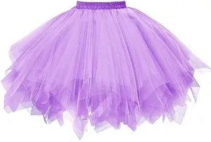 Women's A-Line High Waisted Midi Skirt Women's Festival Tulle Skirts Tutu Skirt Ruffle Solid Layer Skirts Teal