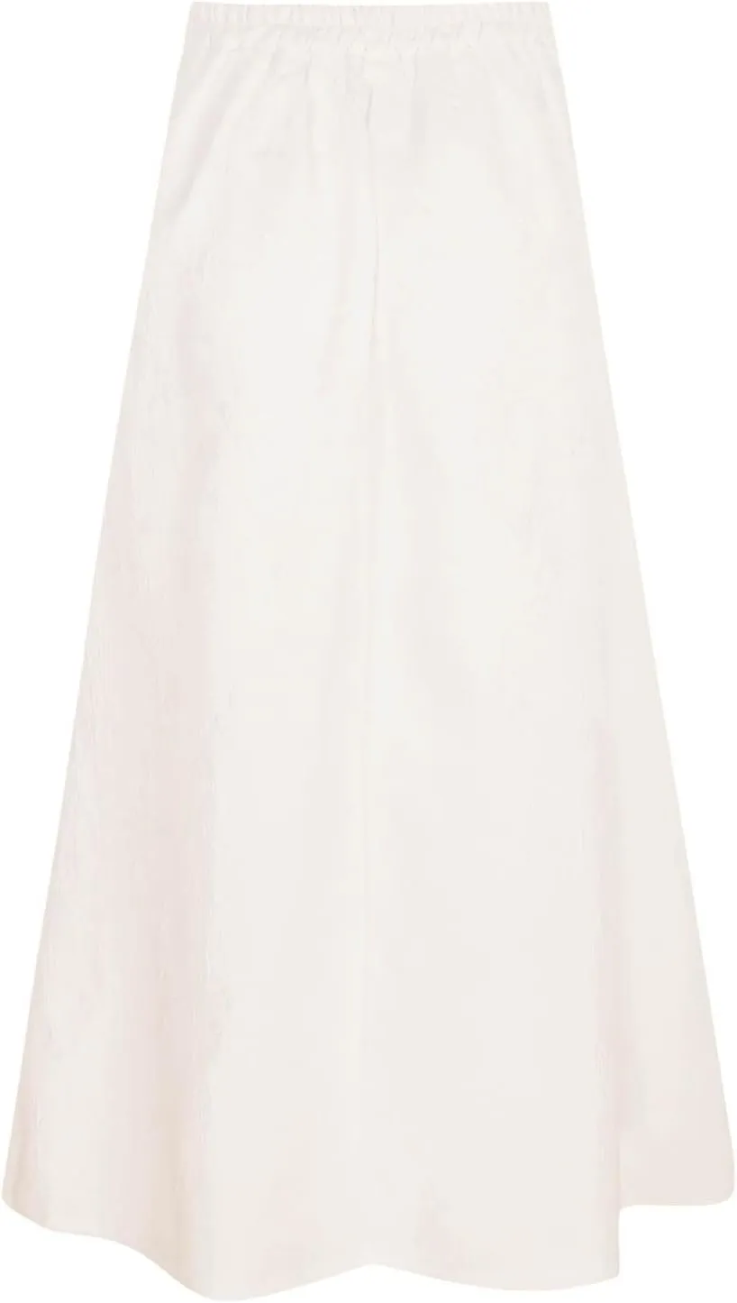 Women's Casual Jacquard Pleated Skirt Ethnic High Waist Slimming A Line Midi Skirt Pleated Skirt Size 16