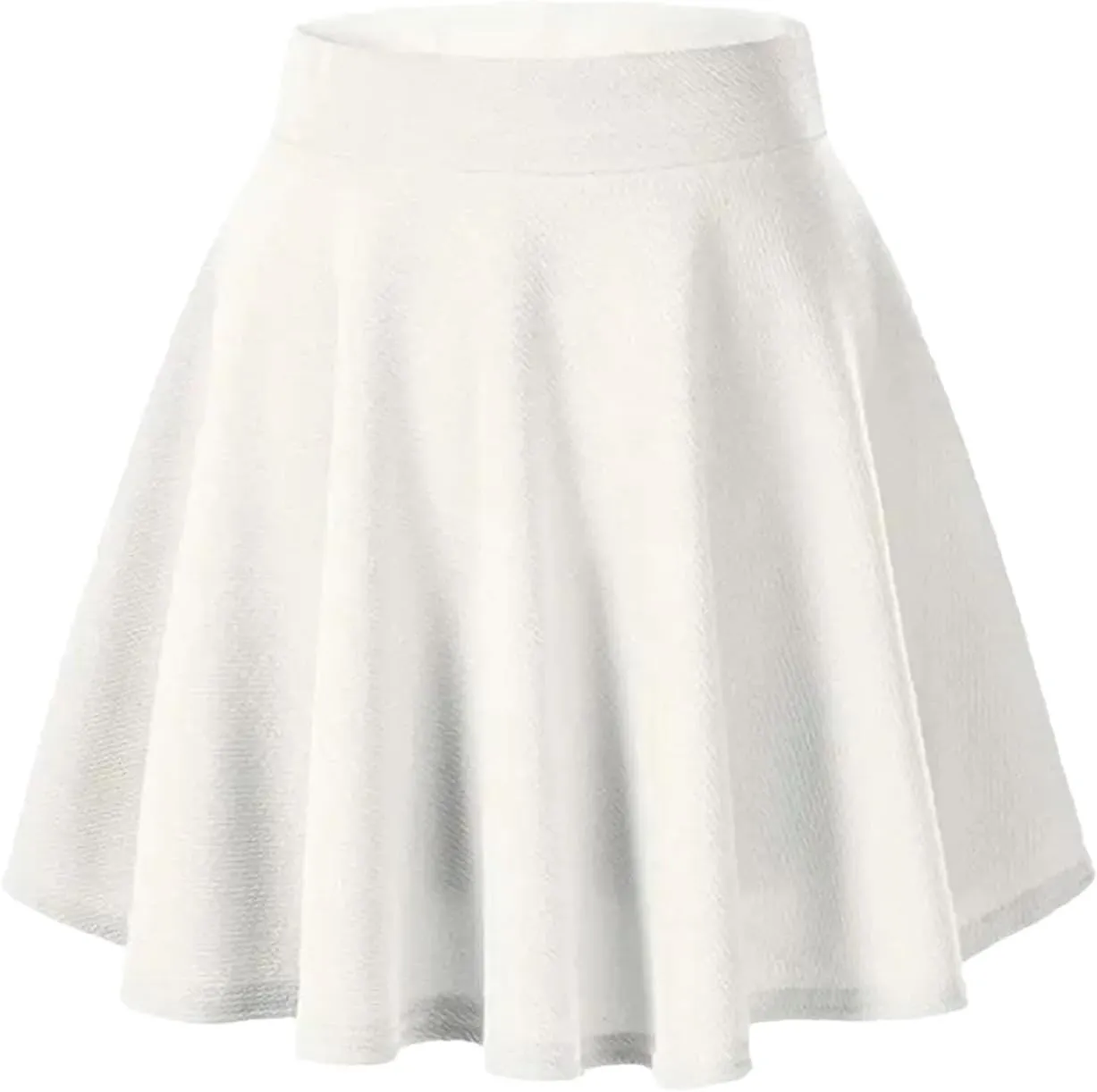 Women's Casual Mini Skirts High Waist A-Line Skater Skirt for Women Solid Color Athletic Skorts