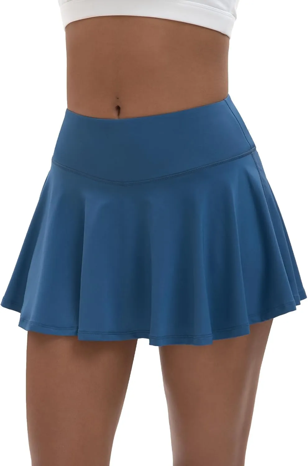 Women's High Waisted Pleated Tennis Skirts with Pockets Inner Shorts Lightweight Athletic Golf Skorts for Women