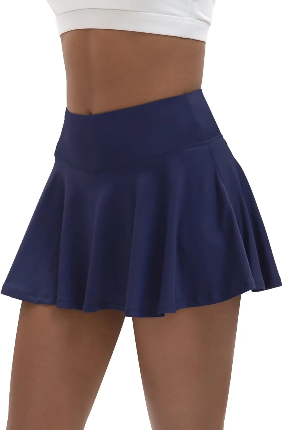 Women's High Waisted Pleated Tennis Skirts with Pockets Inner Shorts Lightweight Athletic Golf Skorts for Women