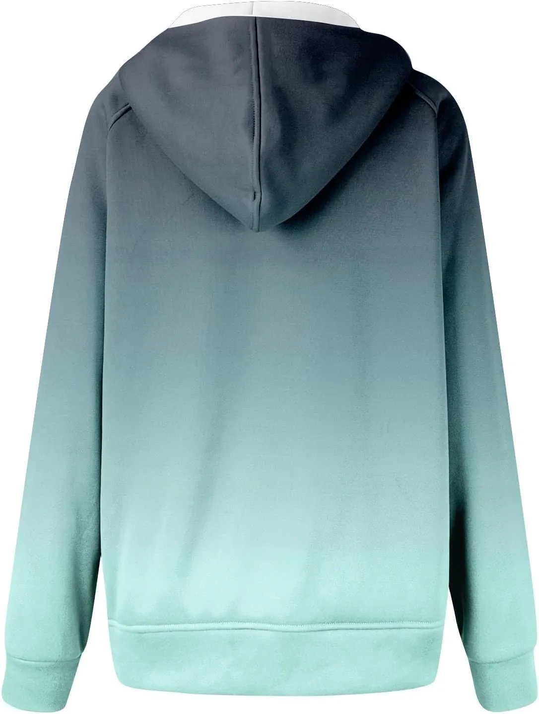 Womens Plus Size Sweatshirt Full Zipper Long Sleeve Coats Thumb Hole Zip Up Hoodie Solid Color Pullover with Pockets