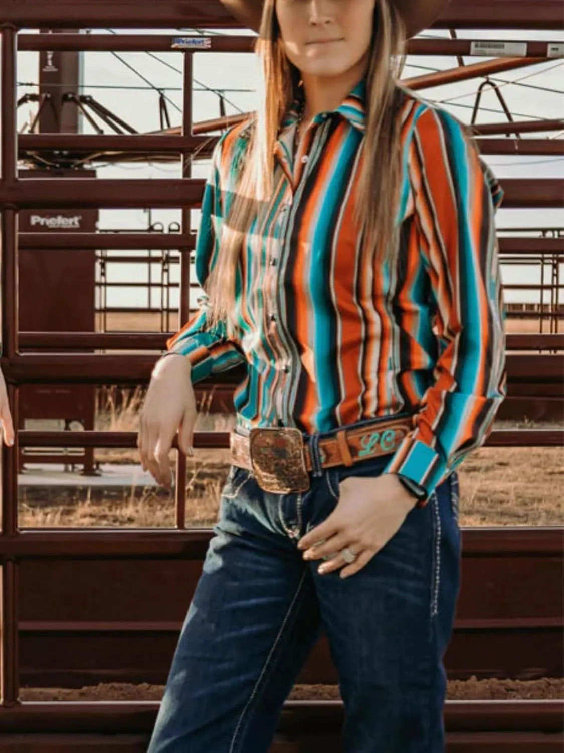 Women's Retro Aztec Shirt Western Cowgirl Pearl Snap Blouses Button Up Long Sleeve Ethnic Printed Top