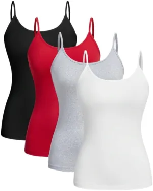 Womens Sleeveless Camisole Tank Tops Blouse Spaghetti Strap Casual Camisole Tank Tops