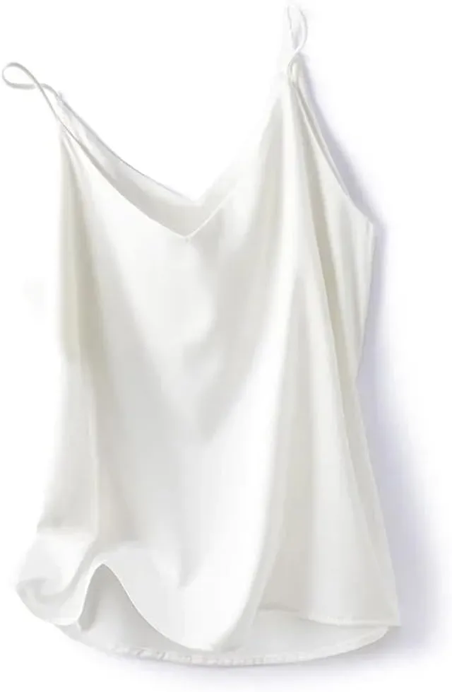Women's Spring Summer Silk Camisole Satin Tank Top