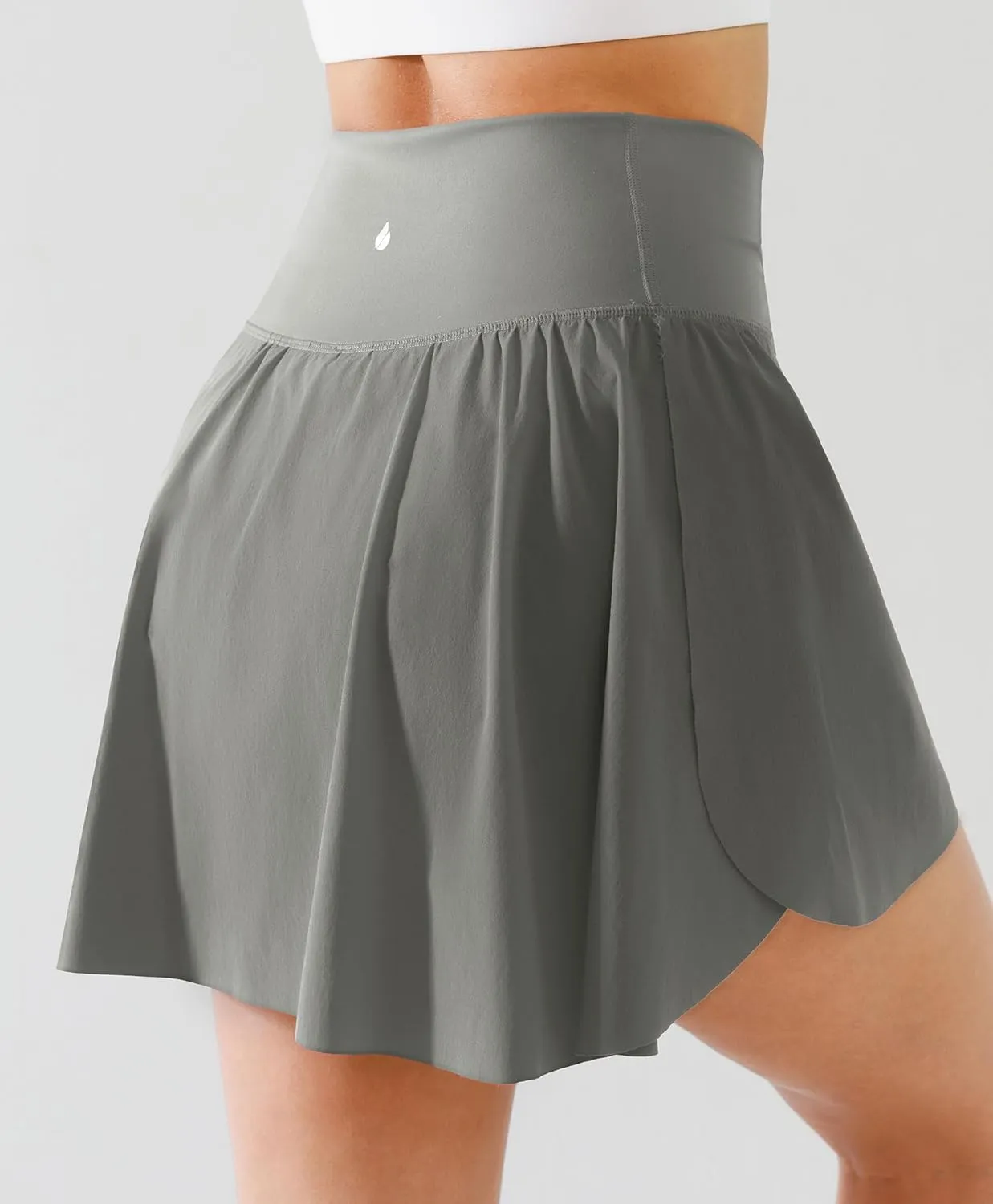 Women's Tennis Skirt High Waisted Crossover with Pockets Built in Shorts Athletic Golf Dress Running Workout Skorts