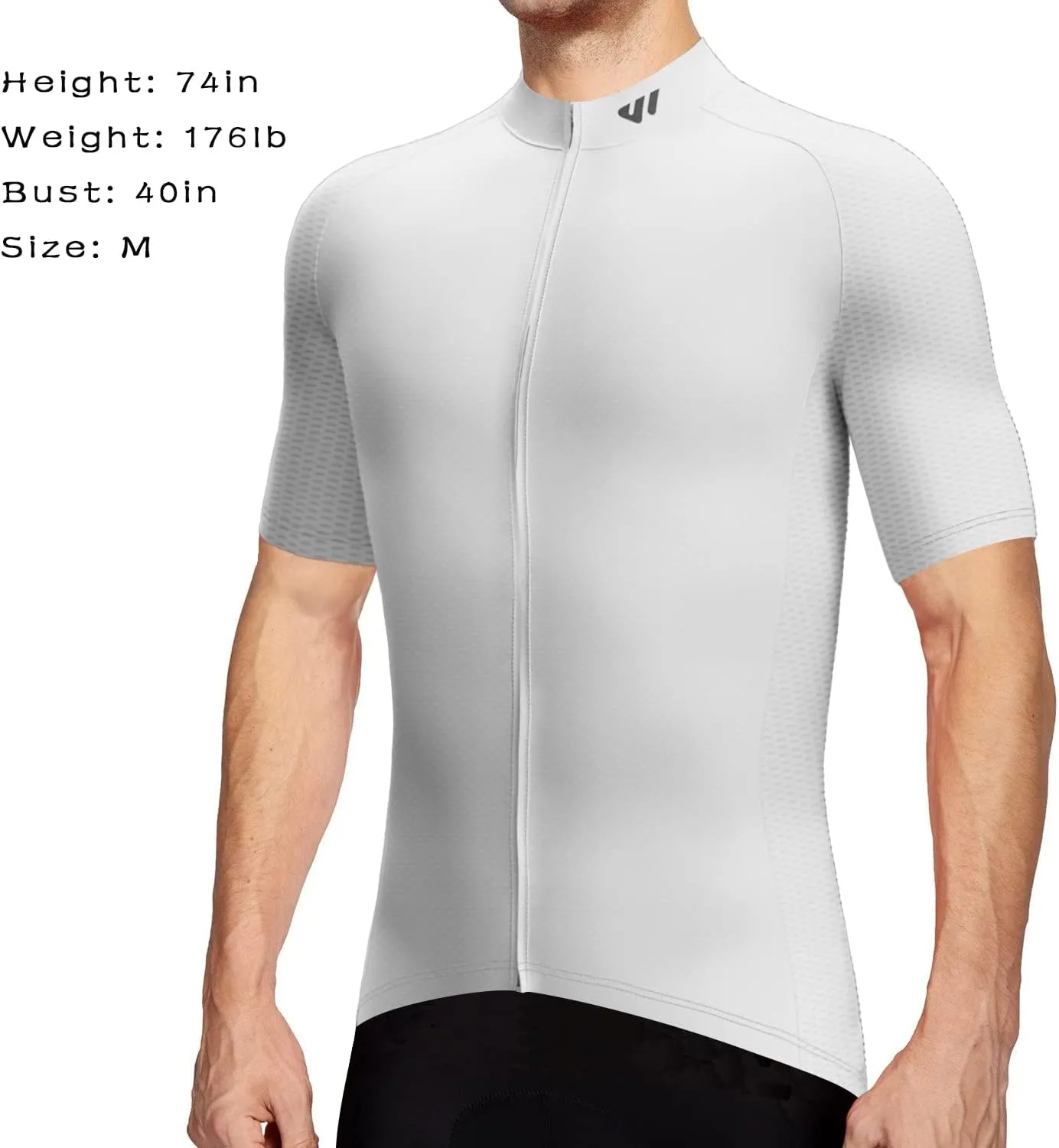 Wulibike Men's Cycling Jerseys Short Sleeve Bike Biking Shirts Full Zip with Pockets Road Bicycle Clothing