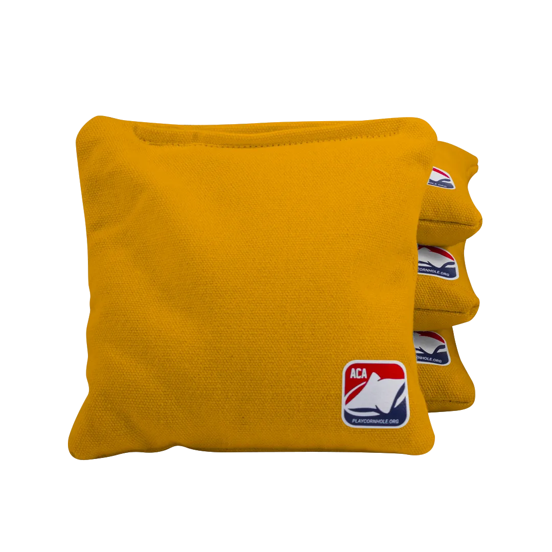 Yellow Daily 66 Cornhole Bags