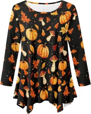 Ystardream Plus Size Long Sleeve Tops Women Suitable for Causal Daily