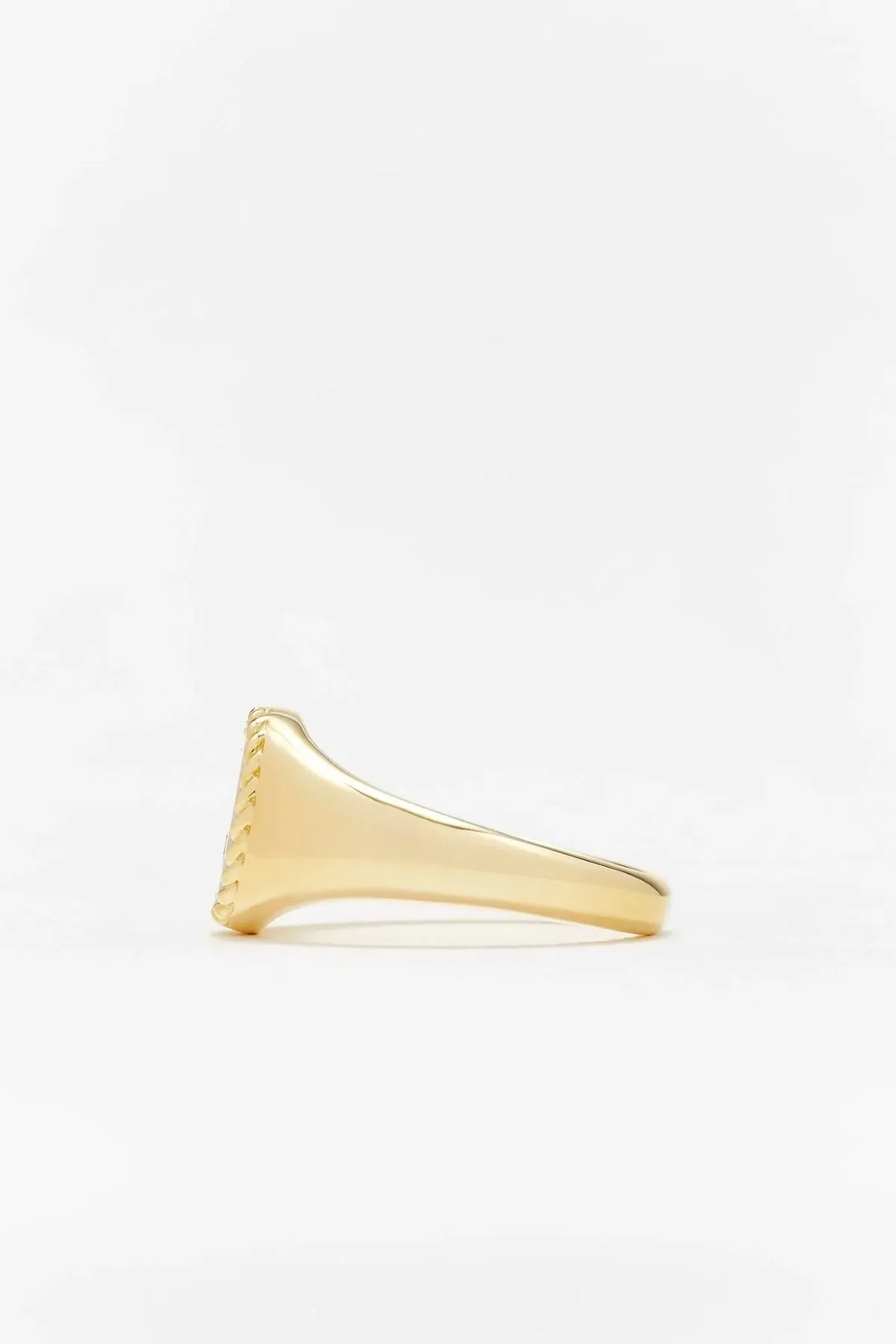 Yvonne Léon Baby Tiger Eye Oval Chevalière Ring - Yellow Gold